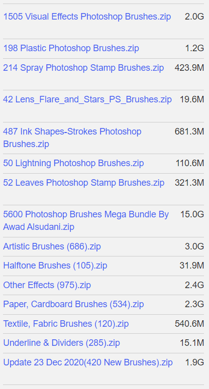 Photoshop 5600 Brushes Mega Bundle