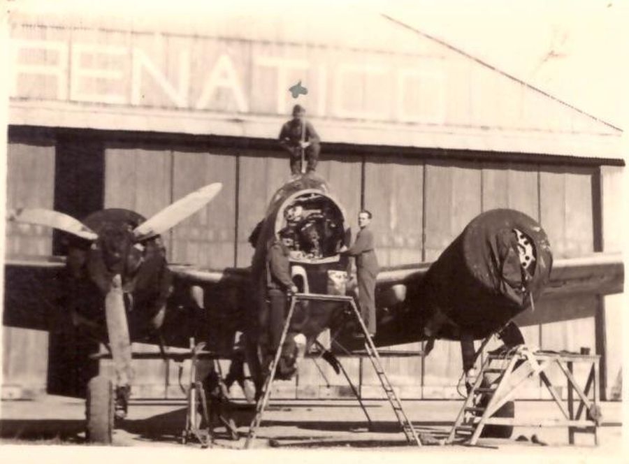 Flugplatz Poggio Renatico Italien Dt. Kampf Flugzeug (115)