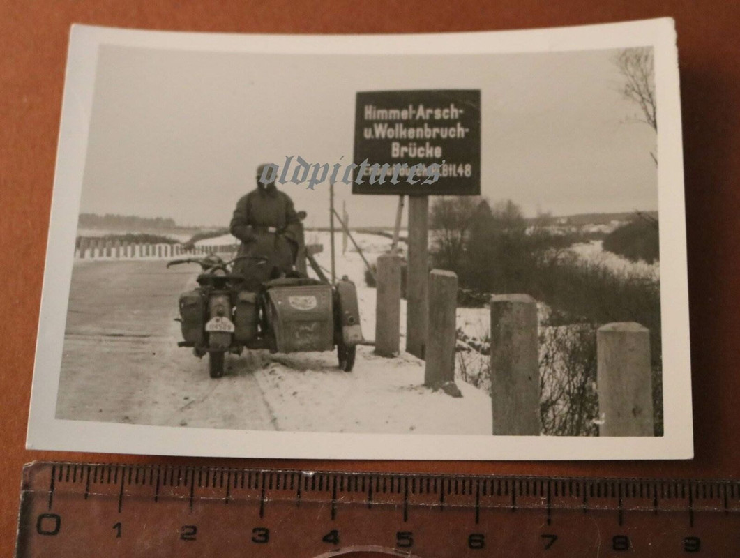 altes Foto - Krad von Nahaufklärer