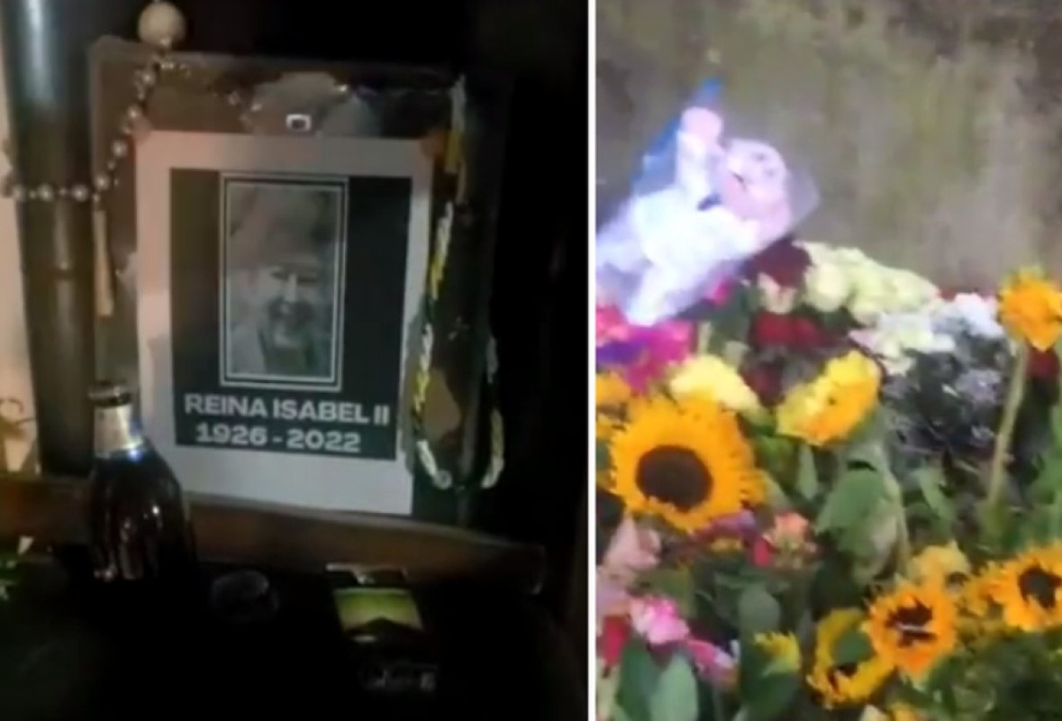 Jóvenes despidieron a Isabel II con un corrido,