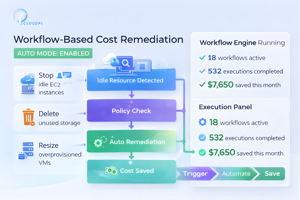 Workflow Based Cost Remediations