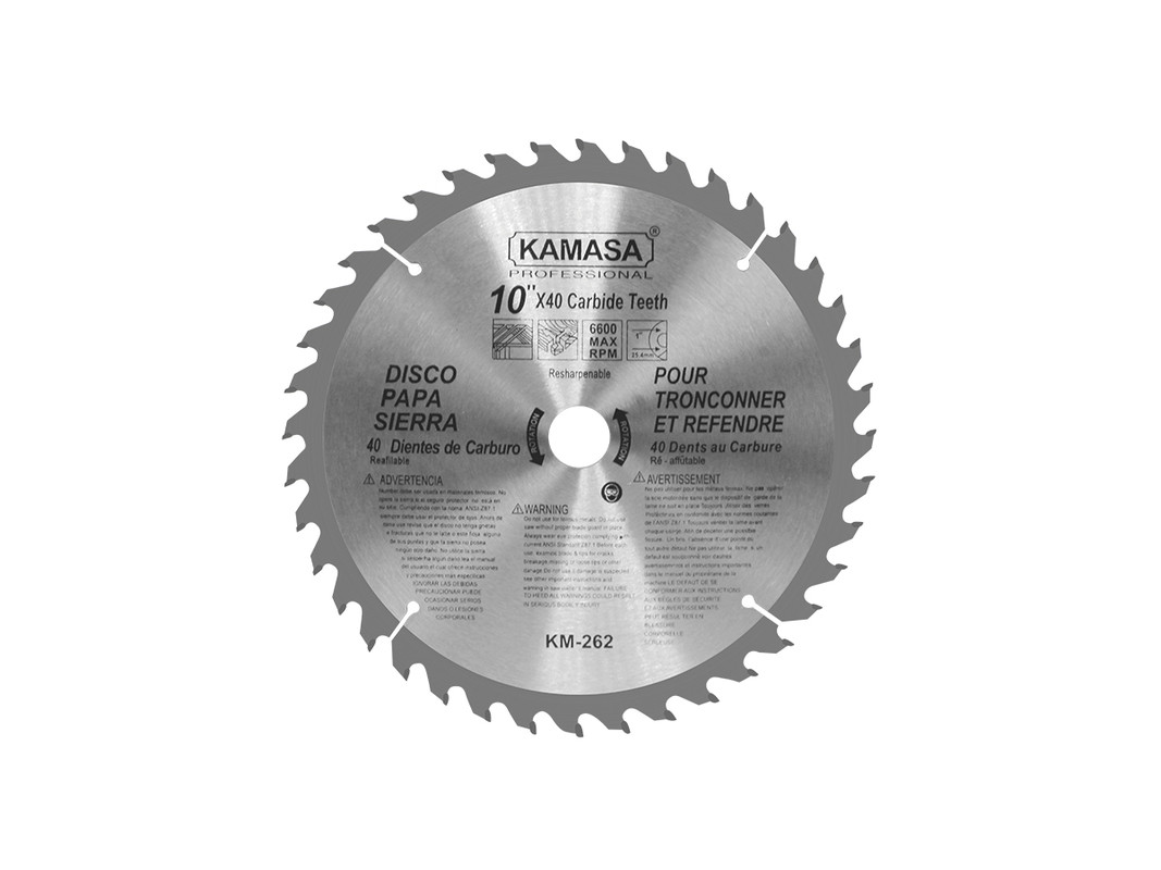 DISCO PARA SIERRA 10"X40T KAMASA