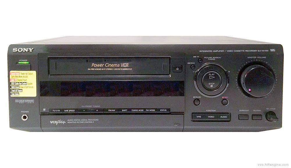 photo of reciever with a vcr built in