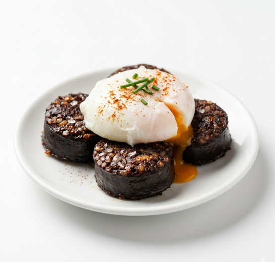 Morcilla Premium con Huevo Escalfado