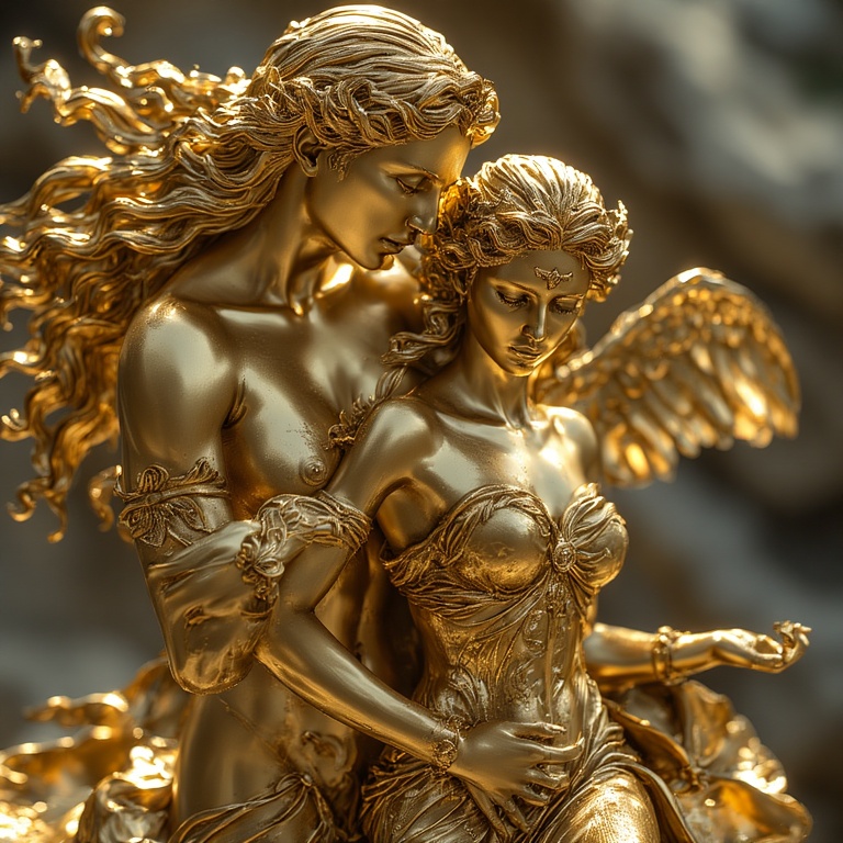 A-Gold-sculpture-naked-nude-fu-11