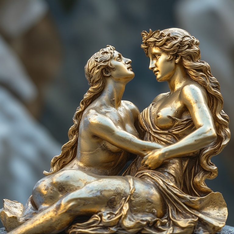A-Gold-sculpture-naked-nude-fu-12