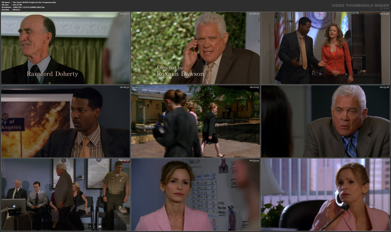 The Closer S07 E05 Forgive Us Our Trespasses mkv — Postimages