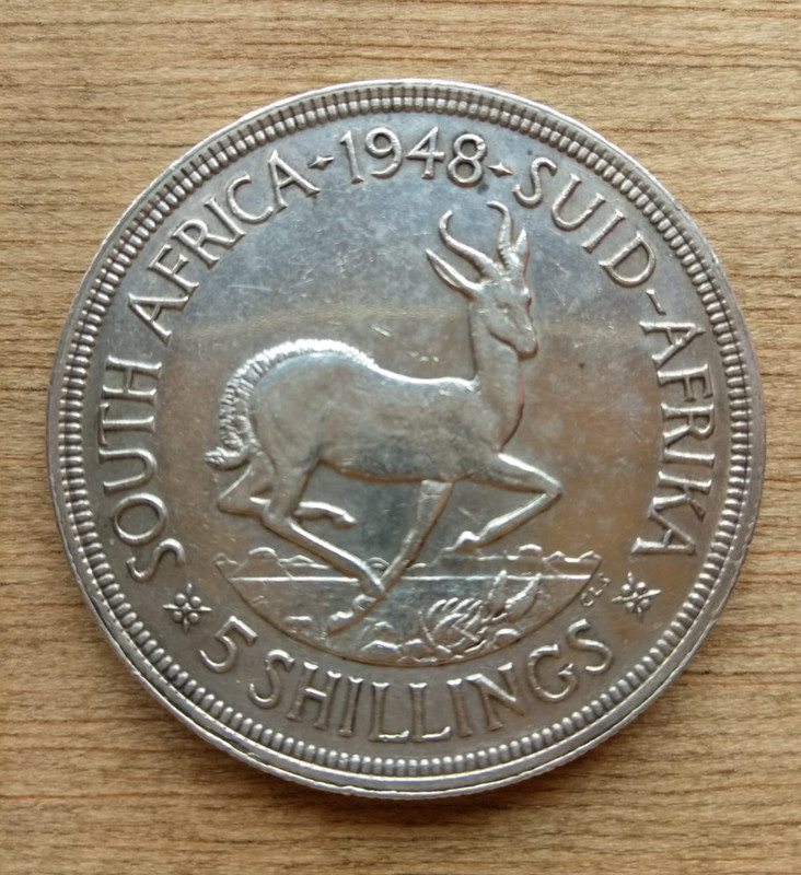 5 Shillings 1948 Sudafrica Polish-20200417-144715779