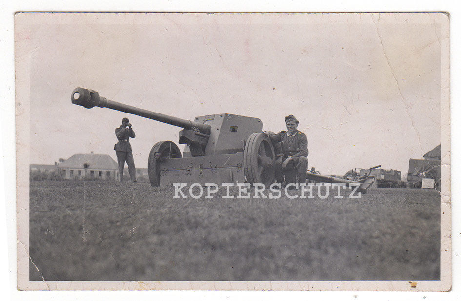 Foto 7,5 cm Pak Panzerabwehr Geschütz 2.WK