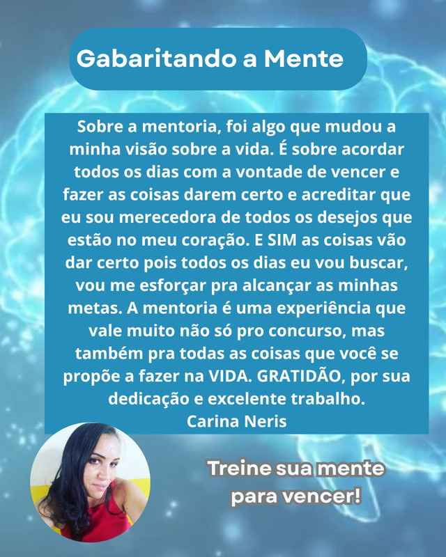 [Imagem do depoimento de um mentorado satisfeito]