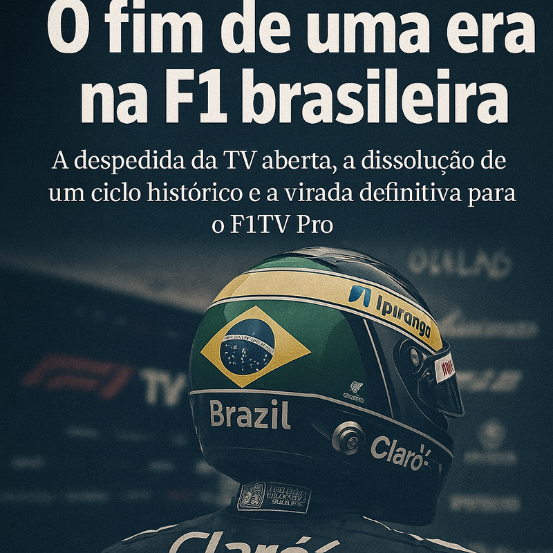 📰 **ESPECIAL — O FIM DE UMA ERA NA F1 BRASILEIRA: