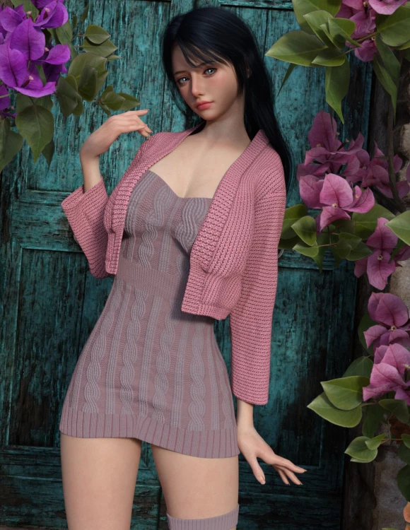 MG-Knit Cardigan & Dress G9 G8F dForce
