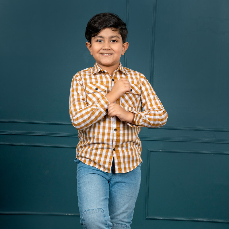 ঈদ স্পেশাল! Boys Long Sleeve Check Shirt – ঈদের দিনকে আরও স্টাইলিশ এবং আরামদায়ক করে তুলুন ছেলে বাচ্চাদের!