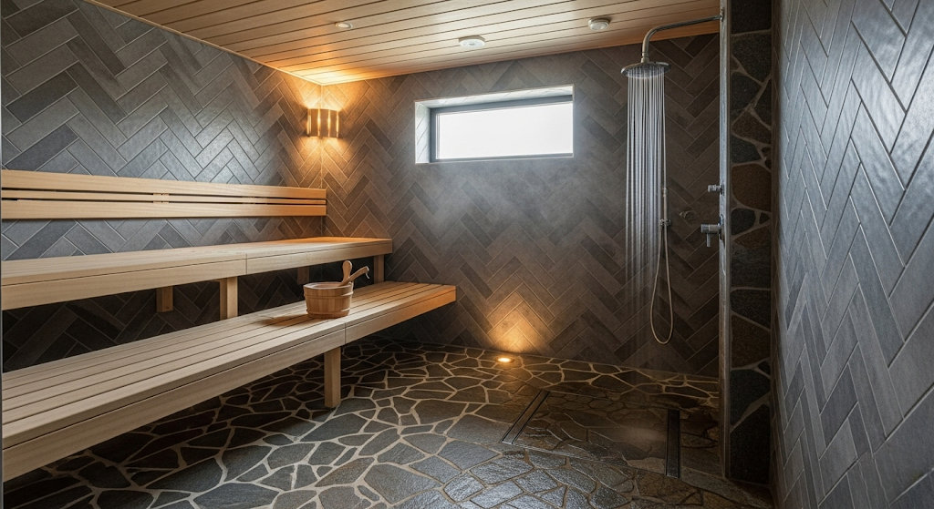 Современный дизайн и отделка бани