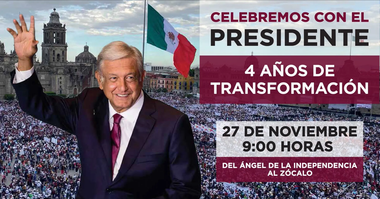 Gobierno invita a la ciudadanía a la “Marcha del pueblo” convocada por AMLO