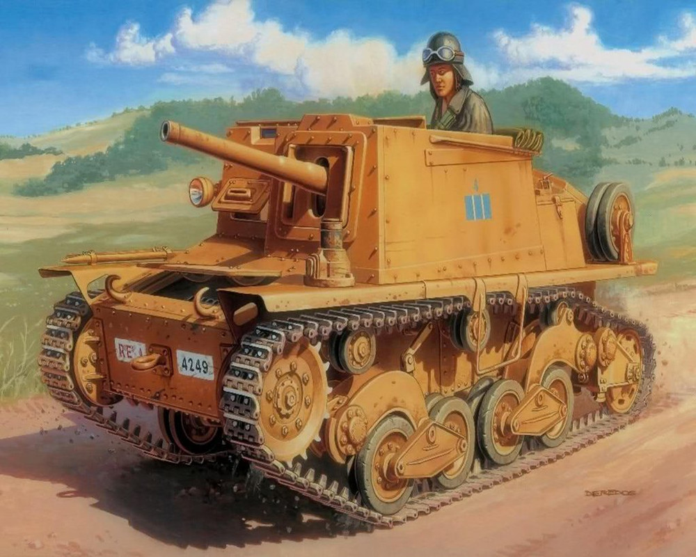 Dibujo de la tapa del modelo de la marca italiana Italeri Dibujo de la tapa del modelo de la marca italiana Italeri