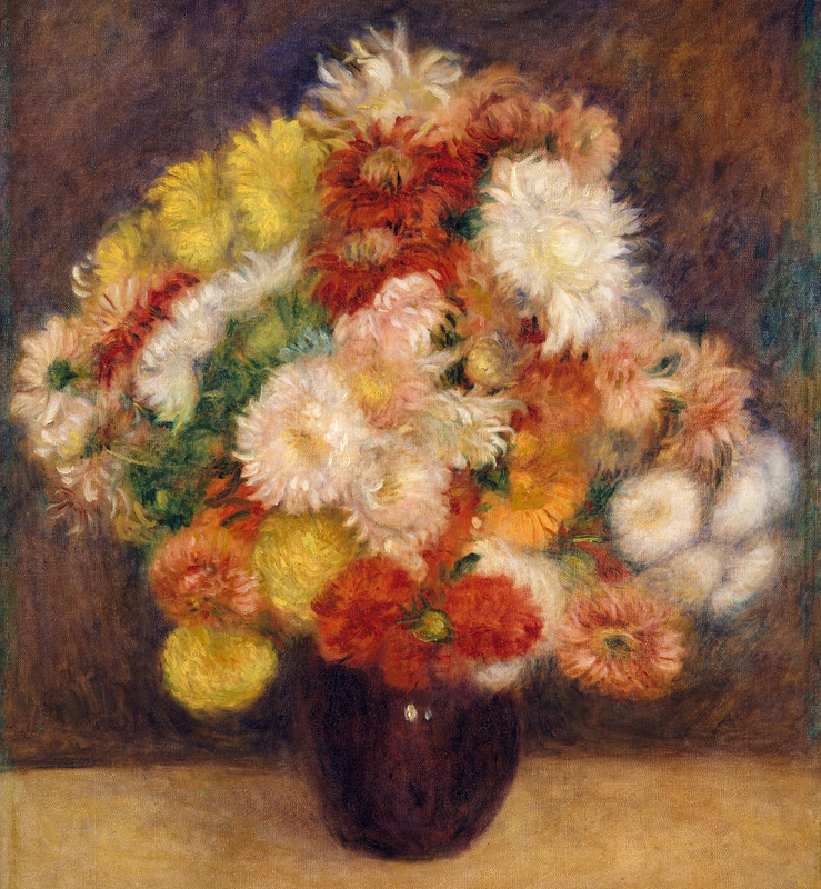 Auguste Renoir Bouquet Of Chrysanthemums