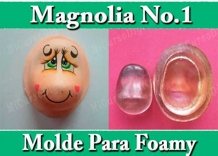 Termoforma fofucha magnolia cara de muñeca molde para fomy fomi