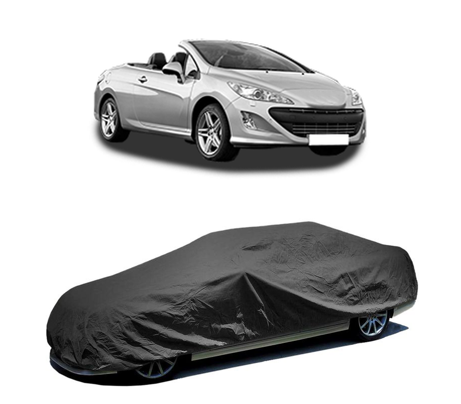 Husa tip prelata auto pentru PEUGEOT 308 CC (4B_) 2009 - 2014,culoare negru, material textil impermeabil, rezistanta la intemperii praf UV, CARPASSION Husa Protectie