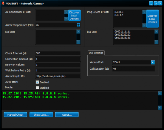 VovSoft Network Alarmer 4.0