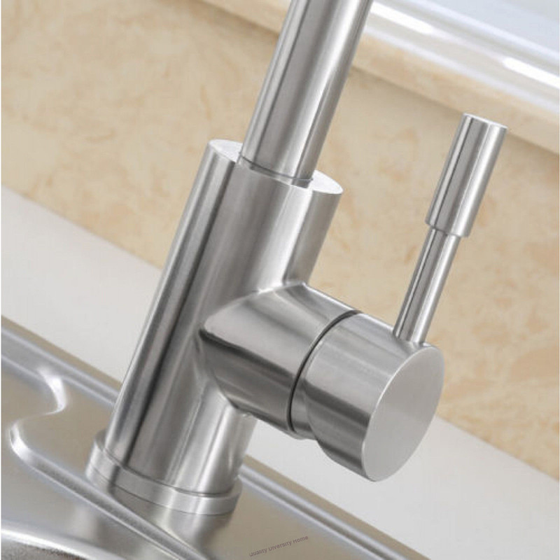 Kitchen / Bathroom Tap Sink Mixer Single Lever Handle Faucet Chrome