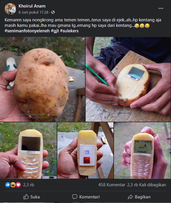 HP kentang buatan Anam