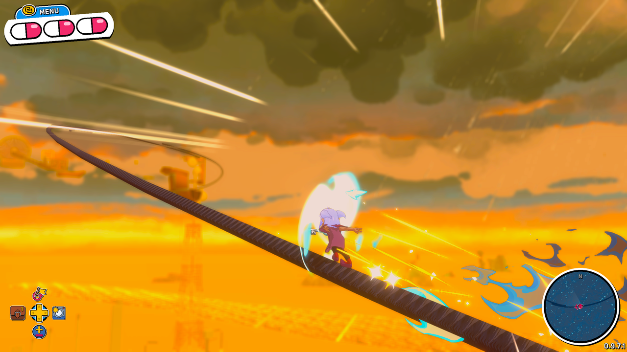 Grinding rails in Demon Tides