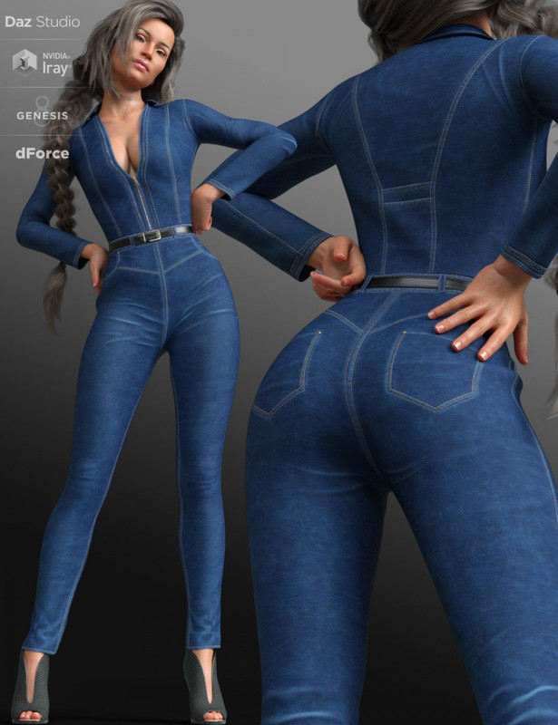 dforce mod jumpsuit outfit for genesis 8 females 00 main daz3d