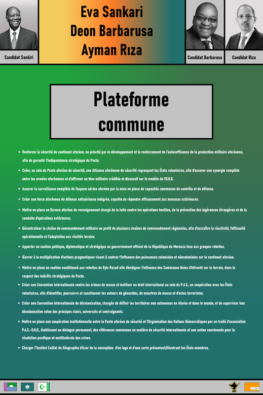Plateforme commune au conseil afaréen de sécurité