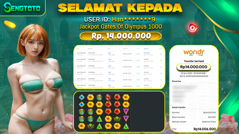 BUKTI PEMBAYARAN SLOT GATES OF OLYMPUS 1000