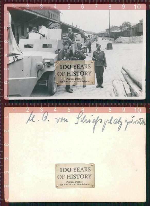 Orig. Foto Halbkette SdKfz Panzer Tank Geschütz 