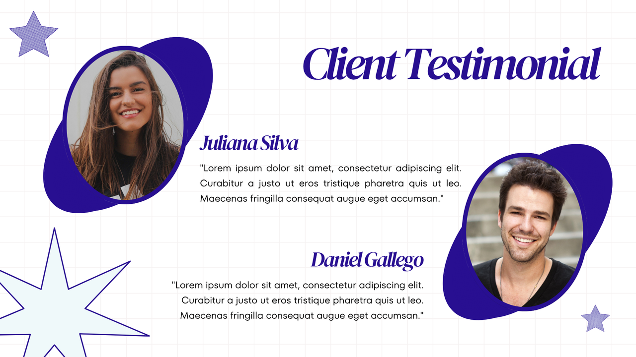 Dark Blue and White Illustrative Creative Portfolio Presentation