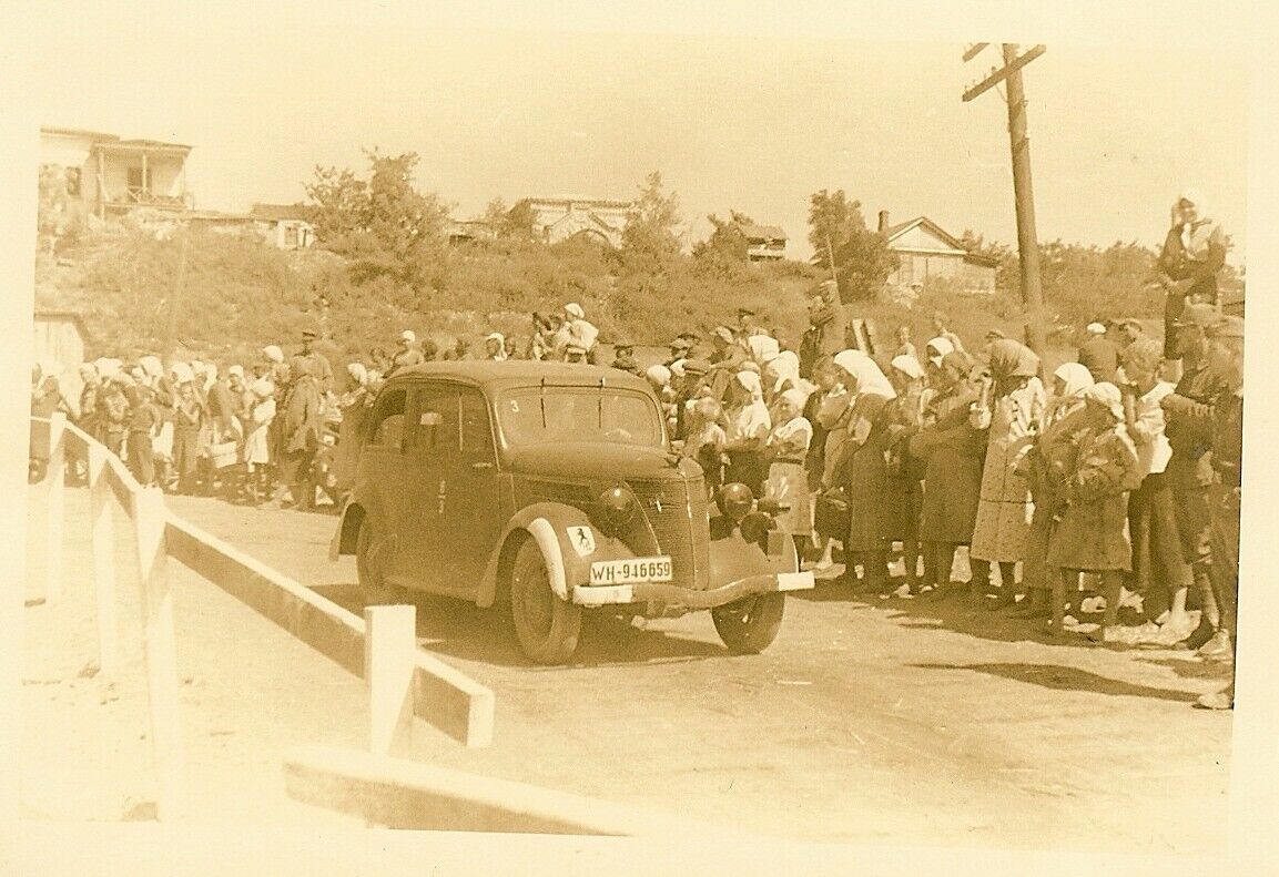 Wehrmacht Unit Marked Staff Car (WH-916659) on Russian Road; 1942.