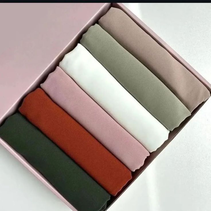 Box of 6-Chiffon Hijabs