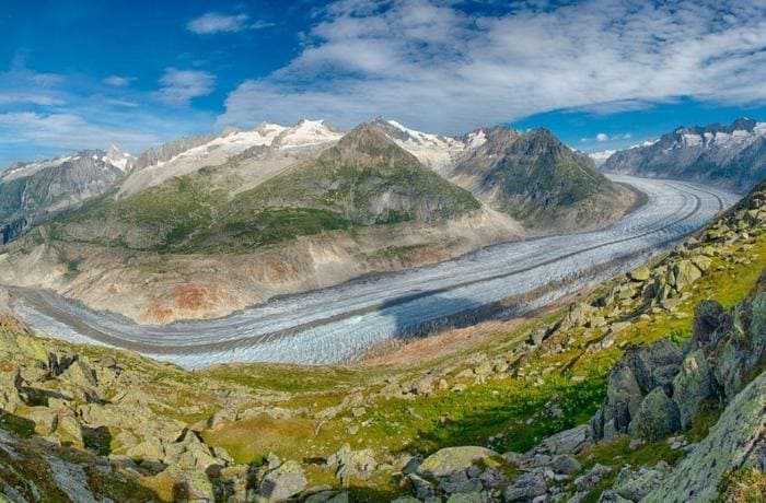 Самый большой ледник в Альпах