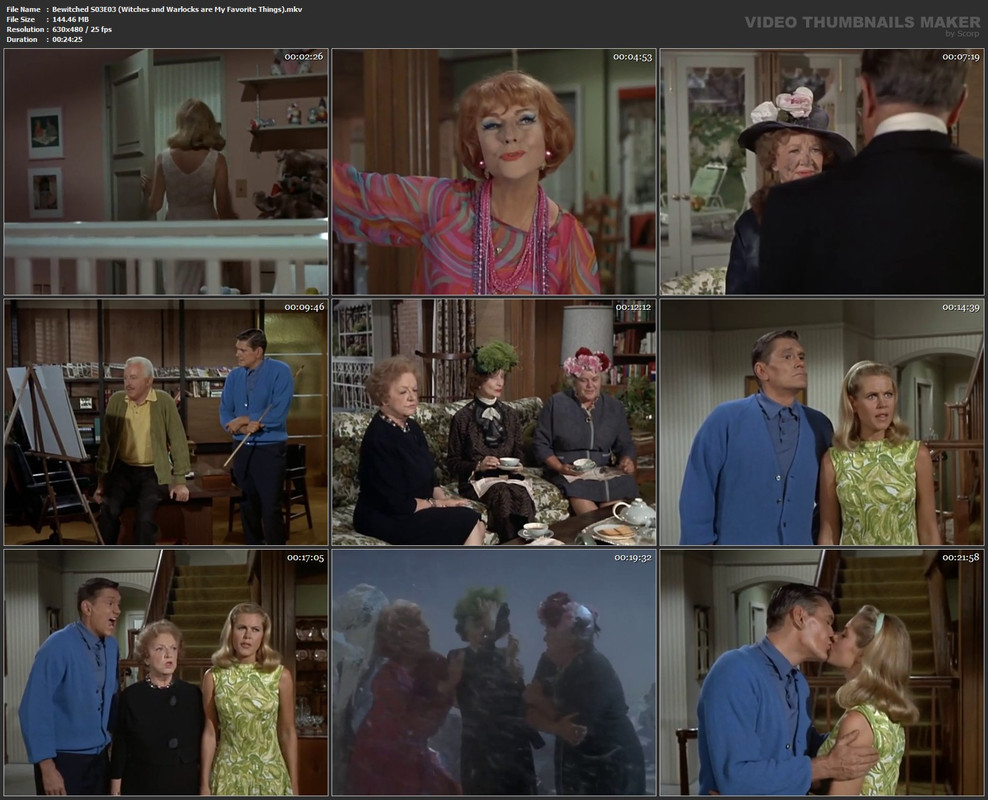 Bewitched S03E03 (Witches and Warlocks are My Favorite Things).mkv