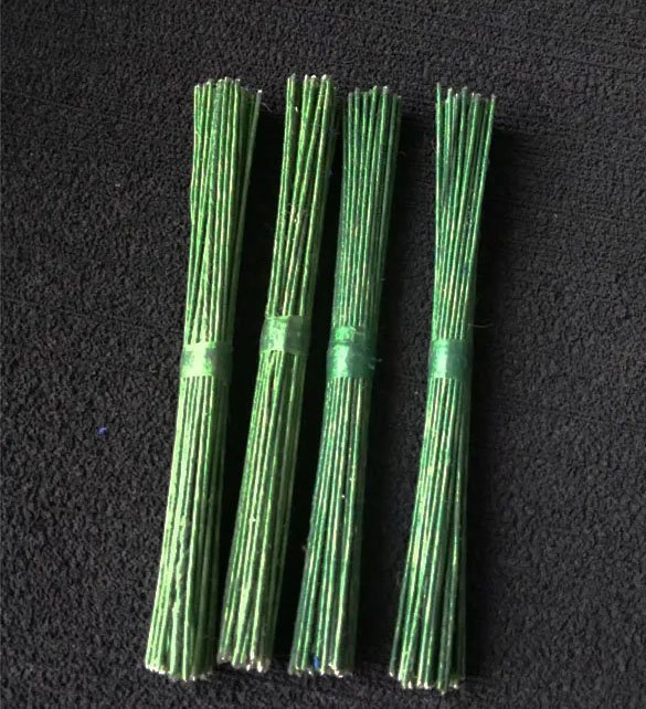 20 Tallos de alambres Floral Verde Hoja Para Cubrir Flores