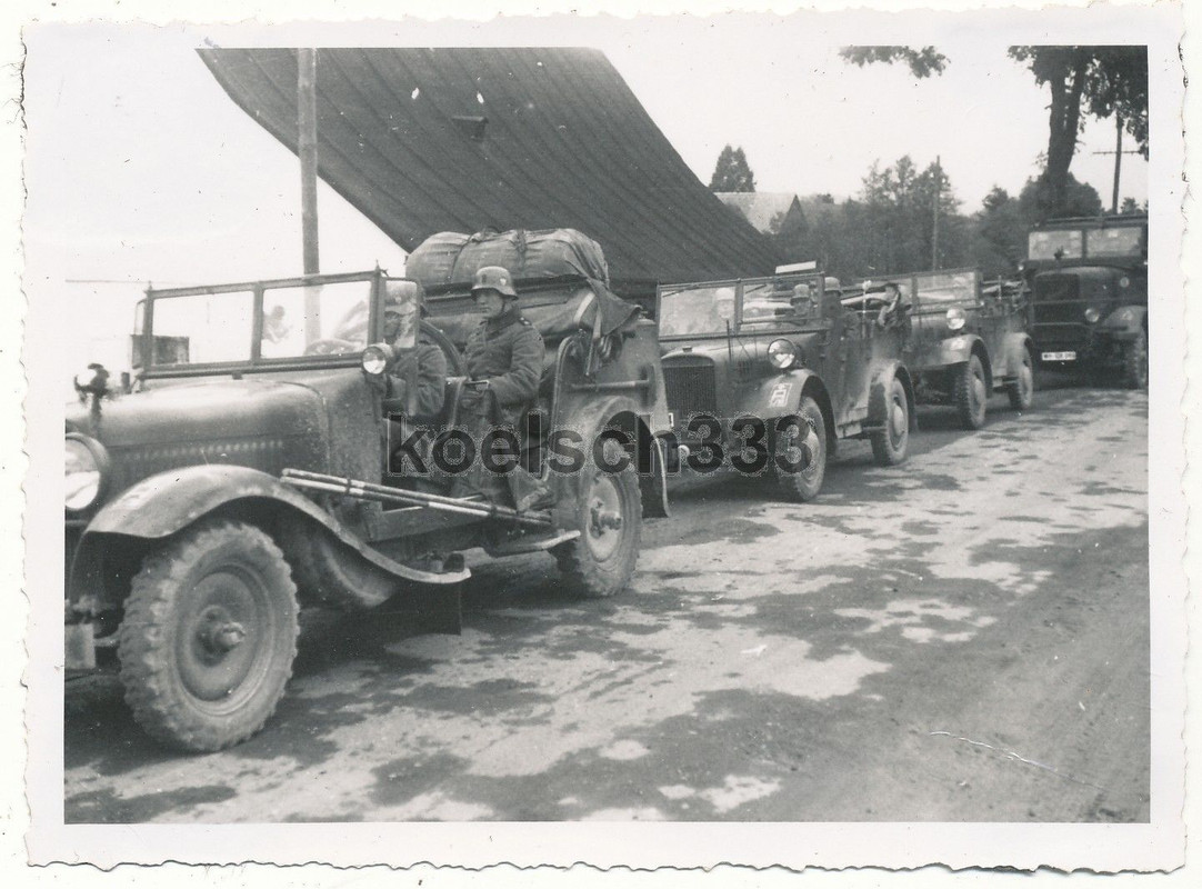 Foto Boboszow Polen Kübelwagen PKW LKW Pionier B