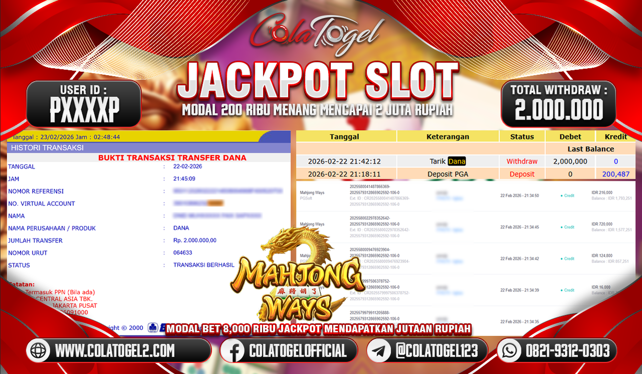 JACKPOT SLOT GACORR!!