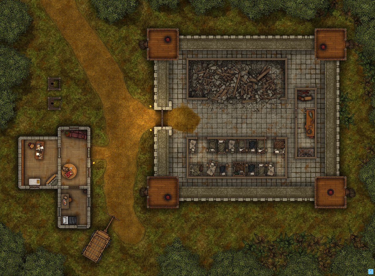 Hardship Hearth 38x28 Ground grid lights