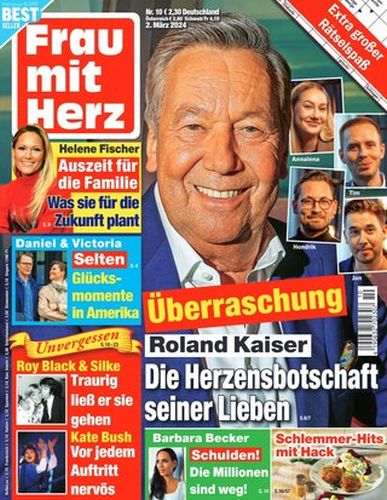 Cover: Frau mit Herz Magazin No 10 vom 02  März 2024