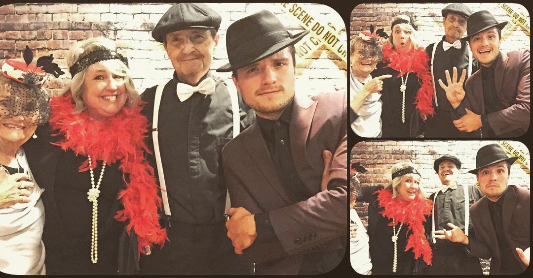 Josh Hutcherson bersama keluarganya.