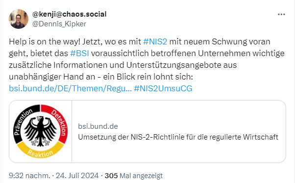 BSI zu NIS-2