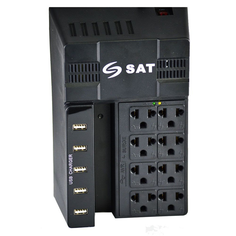 4526-1-REGULADOR SAT RGU1208 1000VA 8 TOMAS 5 USB