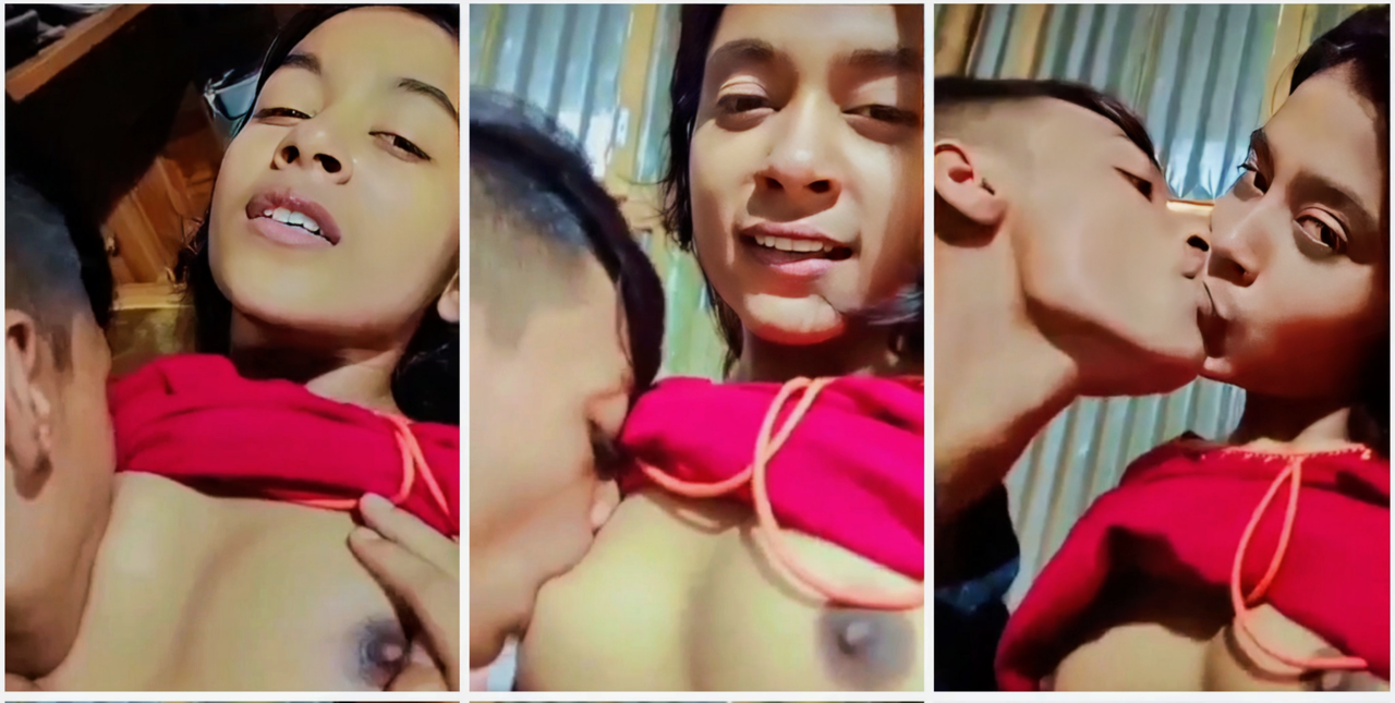 Small boobs village girlfriend boob pressing hard enjoying
