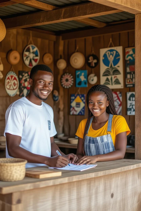Kenyan youths starting small business