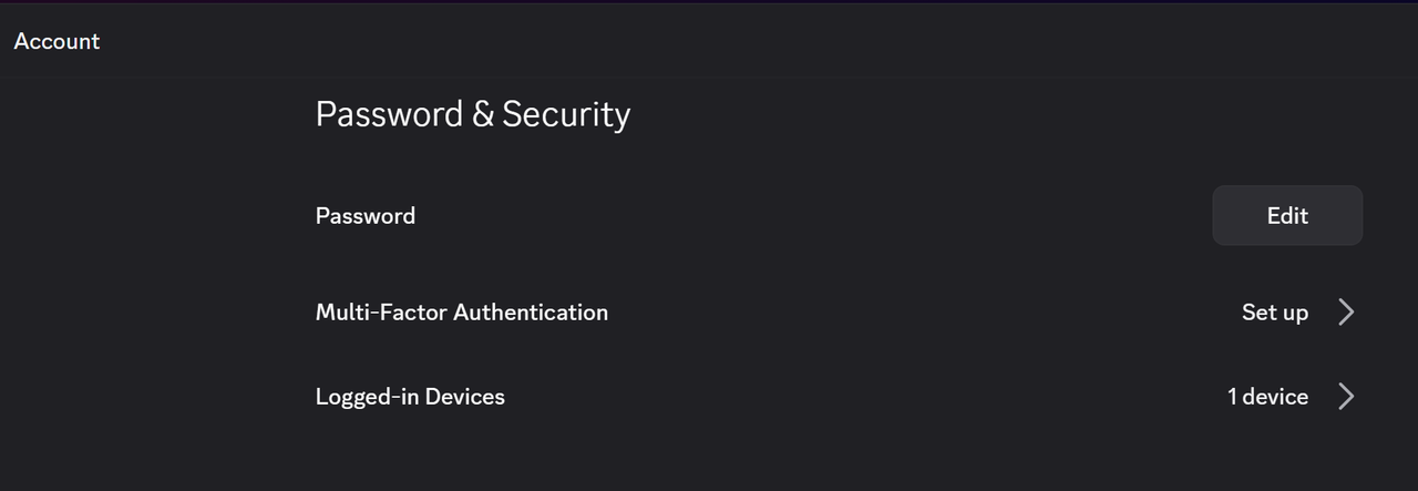 Настройки безопасности Discord
