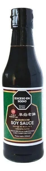 SALSA DE SOJA HE SHUN YUAN CHAMPIÑONES X250G