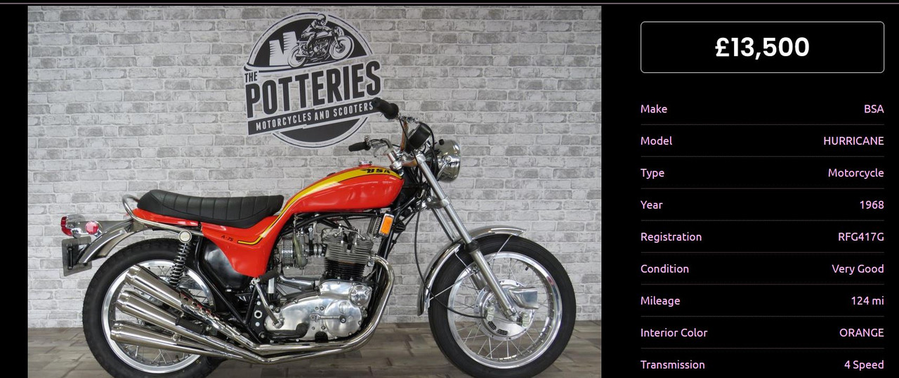 Vetter BSA Hurricane