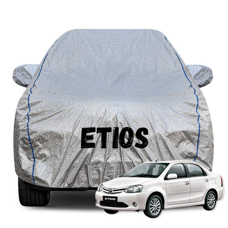 Etios Silver Car Cover